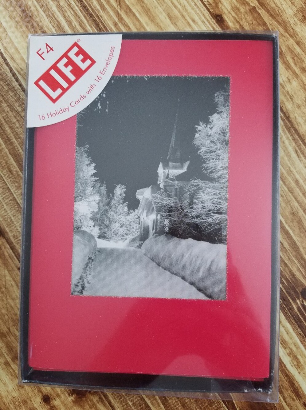 LIFE Magazine Vintage Style Christmas Cards Snowy Church Steeple Set of 16